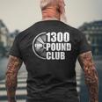 1300ポンドクラブパワーリフティング メンズTシャツ バックプリント 高齢者への贈り物