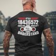 18436572のことだよ君にはわからないだろうけど面白い8 メンズTシャツ バックプリント 高齢者への贈り物