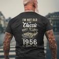 1956年生まれ、70歳の誕生日、クラシックカー メンズTシャツ バックプリント 高齢者への贈り物