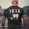 1G1a Pug くるりん尻尾のパグ おもしろ メンズTシャツ バックプリント 高齢者への贈り物