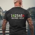 1N23456 オートバイギアシフトパターン バイカーモーターサイクリスト用 メンズTシャツ バックプリント 高齢者への贈り物