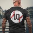 2013 10歳の誕生日 野球 10歳 男の子 キッズ メンズTシャツ バックプリント 高齢者への贈り物