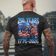 250Th Anniversary Usa Patriotic 250 Years 4Th July Dirt Bike Men's T-shirt Back Print Gifts for Old Men