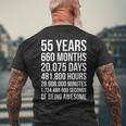 55歳向けの素晴らしい55歳の誕生日プレゼント。 メンズTシャツ バックプリント 高齢者への贈り物