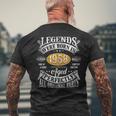 65歳の誕生日 1958年生まれのヴィンテージレジェンド 65歳 メンズTシャツ バックプリント 高齢者への贈り物