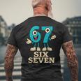 67 シックスセブン 6-7 面白いイタリアンブレインロットスラングゲームミーム メンズTシャツ バックプリント 高齢者への贈り物