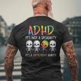 Adhd It's Not Disability It's A Different Abilitykeleton メンズTシャツ バックプリント 高齢者への贈り物