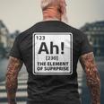 Ah The Element Ofurprise 周期表 メンズTシャツ バックプリント 高齢者への贈り物
