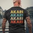Akari 灯 メンズTシャツ バックプリント 高齢者への贈り物