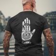 Alleeing Eye タトゥー イルミナティ 陰謀 グランジ 美的 メンズTシャツ バックプリント 高齢者への贈り物