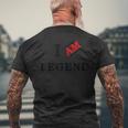 I Am Legend メンズTシャツ バックプリント 高齢者への贈り物