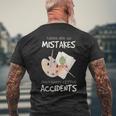 Artist Mistakes Happy Accidents アートパレット 絵画 引用 長袖tシャツ メンズTシャツ バックプリント 高齢者への贈り物