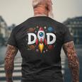 Astronautapaziale Compleanno Papà Famiglia Corrispondente Festa T-shirt da uomo con stampa posteriore Regalos para ancianos