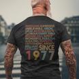 Awesomeince 1977 47Th Birthday Born In 1977 47 Years Old メンズTシャツ バックプリント 高齢者への贈り物