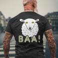 Baa 羊 メンズTシャツ バックプリント 高齢者への贈り物