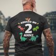 Bambino 2 Compleanno Bambini & Dinosauro Regalo Di 2 Anni T-shirt da uomo con stampa posteriore Regalos para ancianos