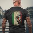 Barber Pole メキシコ国旗 ベスト バーバー シャツ メンズ メンズTシャツ バックプリント 高齢者への贈り物