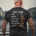 Bbqスモーカー Bbqタイマー 希少豚カルビ プルドポーク ブリスケット メンズTシャツ バックプリント 高齢者への贈り物