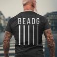 Beadg 5弦ベースギター ベースプレーヤー、ベーシスト メンズTシャツ バックプリント 高齢者への贈り物