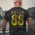 Beiju 88歳 誕生日祝い 米寿 Beiju 88 Birthday メンズTシャツ バックプリント 高齢者への贈り物