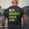 Best Baseball Coach Ever メンズTシャツ バックプリント 高齢者への贈り物