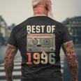 Best Of 1996 オールド・カセット 30歳の誕生日 レトロ メンズTシャツ バックプリント 高齢者への贈り物