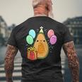Birthday Papaya For Papaya Loverバースデーパパイヤ・フォー・パパイヤ・ラバー メンズTシャツ バックプリント 高齢者への贈り物