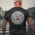Bocca Dellaerita 真実の口 古代マスク 長袖tシャツ メンズTシャツ バックプリント 高齢者への贈り物