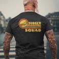 Burgerquad チーズバーガー 食通愛好家チーム ハンバーガー メンズTシャツ バックプリント 高齢者への贈り物
