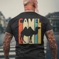 Camel ラクダ 動物 メンズTシャツ バックプリント 高齢者への贈り物