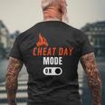 Cheat Day 高カロリー おもしろダイエット メンズTシャツ バックプリント 高齢者への贈り物
