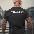 Checkers メンズTシャツ バックプリント 高齢者への贈り物