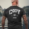 Cody Wy メンズTシャツ バックプリント 高齢者への贈り物