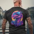 Cool Utahraptor Graphic Dinosaur Dino Lover メンズTシャツ バックプリント 高齢者への贈り物