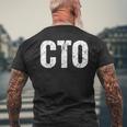 Cto シンプルタイトル メンズTシャツ バックプリント 高齢者への贈り物