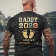 Daddy 2026 Loading Paternità Futuro Papà T-shirt da uomo con stampa posteriore Regalos para ancianos