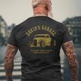 David's Garage Hotrod クラシックカーデザイン 長袖tシャツ メンズTシャツ バックプリント 高齢者への贈り物