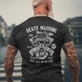 Death Machine Ride Fast Or Die Last ビンテージtシャツ メンズTシャツ バックプリント 高齢者への贈り物