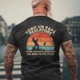 Divertente Regalo Da Pesca Per Un Papà Pescatore T-shirt da uomo con stampa posteriore Regalos para ancianos