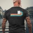 I Do What I Want ファニーキャット 中指 胸ポケット レトロ メンズTシャツ バックプリント 高齢者への贈り物