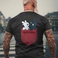 Dreamworks Dragons Light Fury & Night Fury Faux Pocket メンズTシャツ バックプリント 高齢者への贈り物