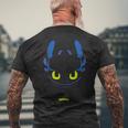Dreamworks ドラゴンズ トゥースレス ナイトフューリー ビッグフェイス コスチューム メンズTシャツ バックプリント 高齢者への贈り物