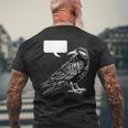 Edgar Allan Poe Nevermore Open To Interpretation Raven シャツ メンズTシャツ バックプリント 高齢者への贈り物
