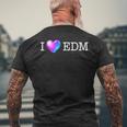 Edmシャツ I Heart Edm メンズTシャツ バックプリント 高齢者への贈り物