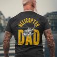 Elicottero Festa Del Papà Regalo Per Papà Pilota Di Elicotte T-shirt da uomo con stampa posteriore Regalos para ancianos