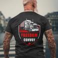 Freedom Convoy United Canada Truckers メンズTシャツ バックプリント 高齢者への贈り物