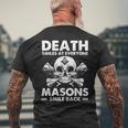 Freemasonkull Quote Deathmiles Mason ユーモア フリーメイソン メンズTシャツ バックプリント 高齢者への贈り物