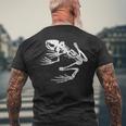 Frogman Bonefrog アンティーク調ホワイトプリント メンズTシャツ バックプリント 高齢者への贈り物