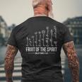 Fruit Ofpirit フローラル 宗教 クリスチャン メンズTシャツ バックプリント 高齢者への贈り物