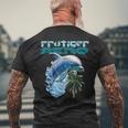 Frutiger Aeroplashy Dolphin Y2k 美的グラフィックデザイン メンズTシャツ バックプリント 高齢者への贈り物